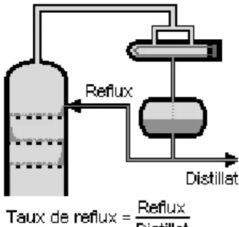 Figure II.2 : Zone de rectification   Bilan matière global : 