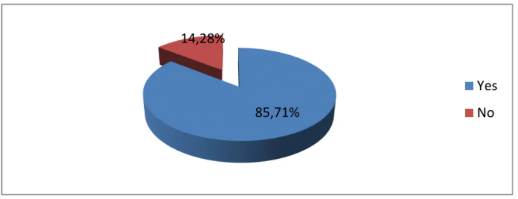 Figure 2.1: S tudent’s point of view about English. 
