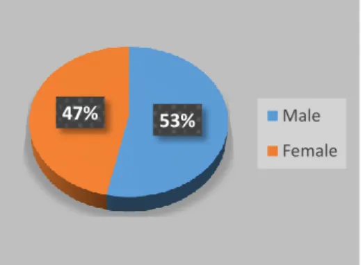 Figure 3.1: Students’ gender  Section two: 