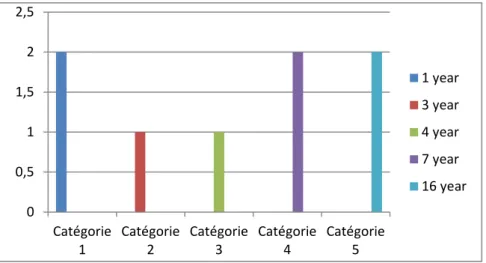 Figure 2-8: Teachers’ experience age  (b) Learners’ writing difficulties 