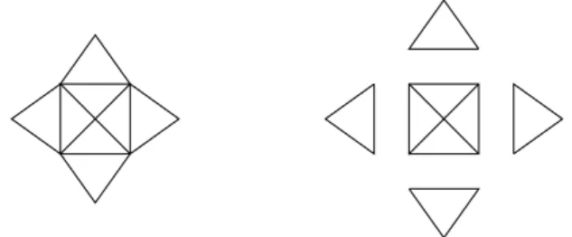 Figure 1: Clique-decomposition of a graph into five atoms.