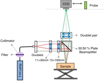 Fig. 3 Parallel noncontact probe DRSsr setup.