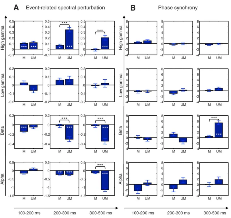 Figure 8B illustrates the anatomical distribution of the mean causal gains during the 300–500-ms window