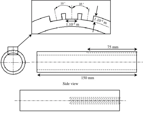 FIGURE 3: Simplified scheme of one tube of the probe 