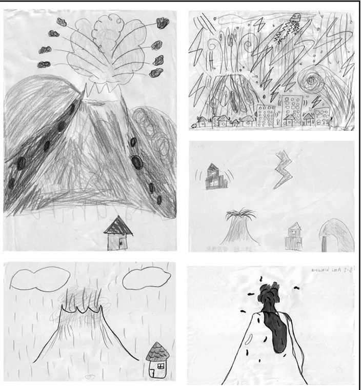 Fig. 8: Drawings examples of children in sixth grade of primary school. 