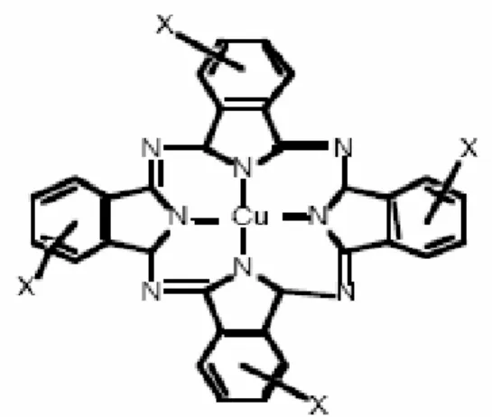 Figure II-4 : Structure moléculaire d’un colorant xanthène. 