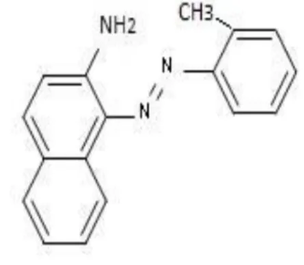 Figure II-15 : Structure chimique du Jaune OB 