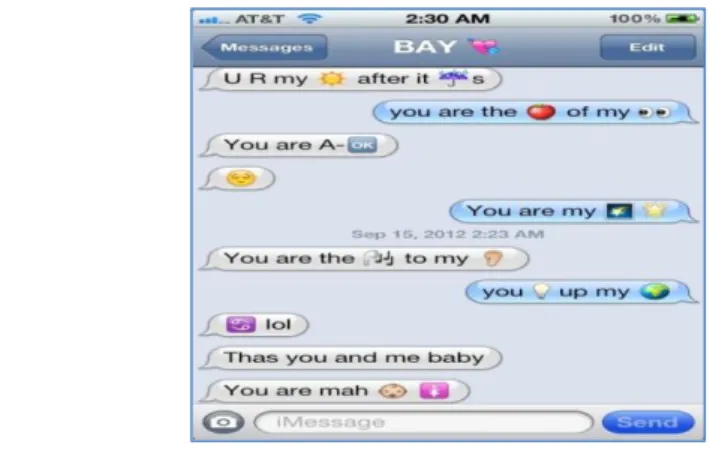 Figure 12. Message with Emoji that Expresses Feelings  