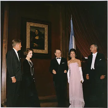 Figure 1 Inauguration de la Mona Lisa en présence du Président Kennedy, de Mme Kennedy, d’André Malraux, alors Ministre de la culture et de Mme Malraux 31