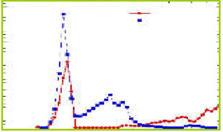 figure II.10. Isothermes de sorption de N 2  et distributions des pores d'après  la méthode DFT (b) pour les échantillons MCM-0,1% et MCM-0,5% 