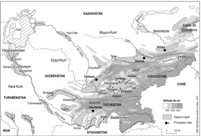 Figure 1 : Les oasis d’Asie centrale 