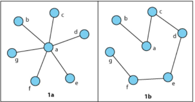 Figure 1  Diérence de morphologie entre deux graphes de taille identique