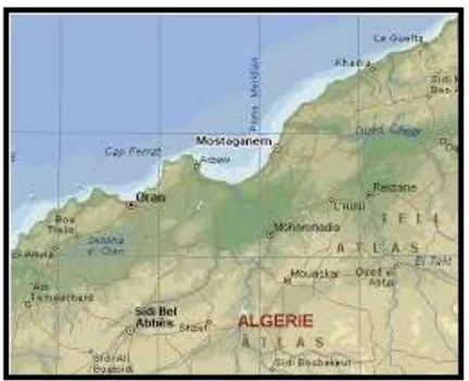 Figure 12 : Situation géographique de Mostaganem 