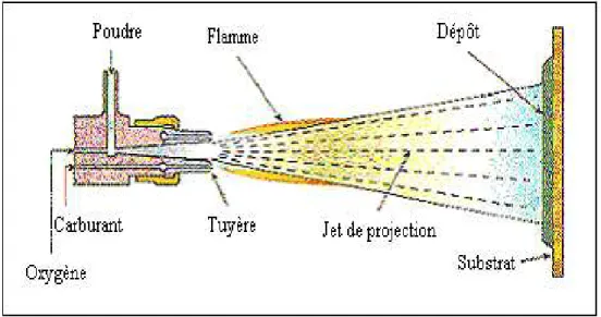 Figure II.5 – Sch´ ema de principe d’un pistolet flamme-poudre [36].
