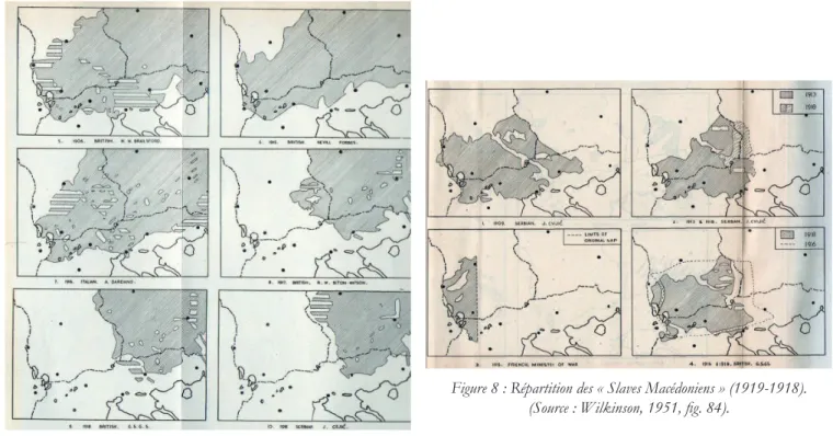 Figure 8 : Répartition des « Slaves Macédoniens » (1919-1918). 