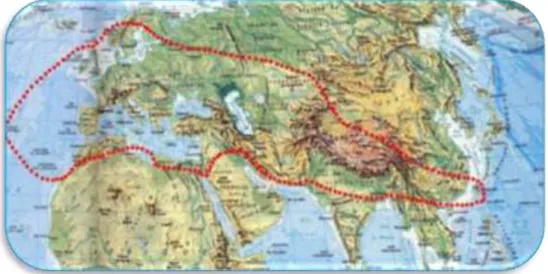 Figure 05 : Aire de distribution du genre Origanum dans le monde (Ietswaart, 1980). 