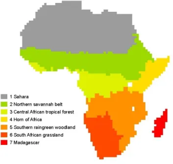 Fig. 1. African ecoregions