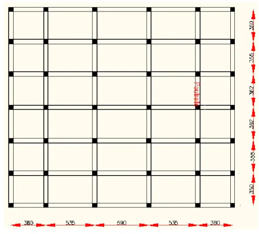 Figure III.11 Disposition des poutrelles 