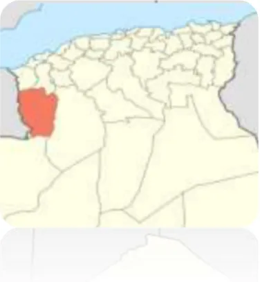 Figure N°I.01 : Situation géographique de la wilaya de Nâama  I.2.Aspect Administratif : 