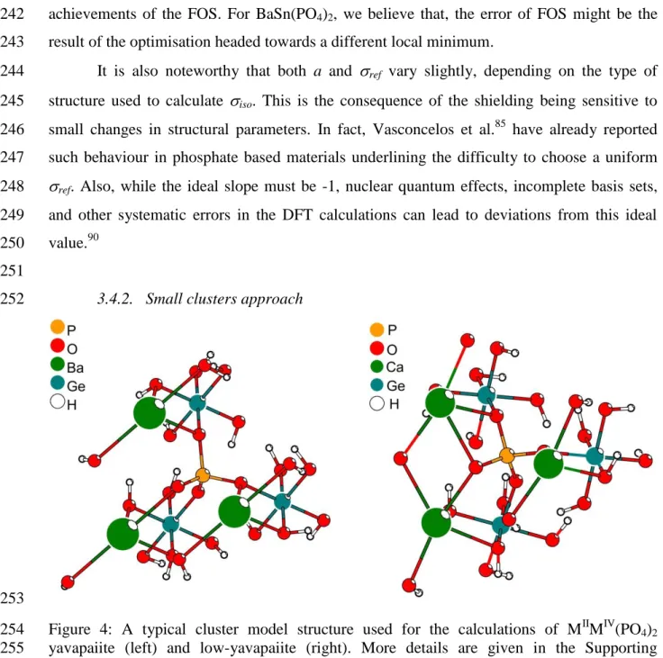 Figure  4:  A  typical  cluster  model  structure  used  for  the  calculations  of  M II M IV (PO 4 ) 2