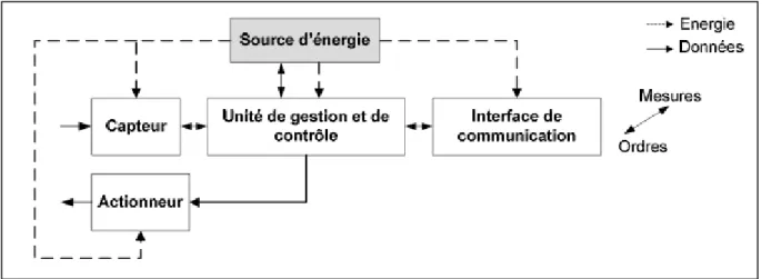 Figure I.21 : Architecture générale d'un microsystème  