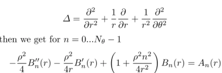Fig. 1. The zero-th order Bessel function J 0 (kρ) compare to its Pad´e approximation 1/ 