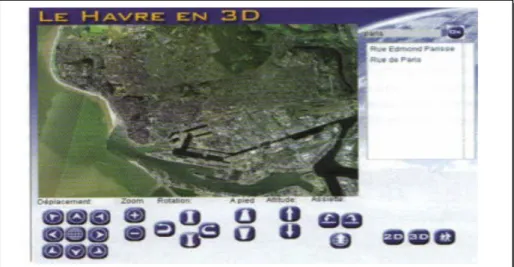 Figure 5 : Maquette du futur outil web de visualisation du Havre 3D  12 