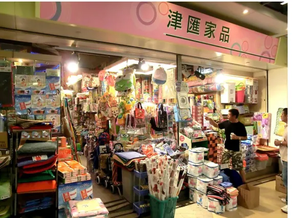 Figure   2.   Une   boutique   du   « Lok   Fu   Bazaar »,   partie   de   la   galerie   commerciale   dissimulée derrière l’arcade principale