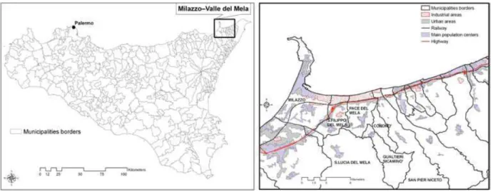 Fig. 26. Location of Milazzo–Valle del Mela