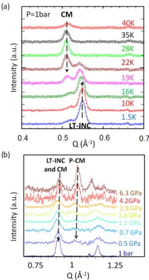 FIG. 1. (Color online) General phase diagram of YMn 2 O 5 . HT- HT-INC: high temperature incommensurate magnetic structure; CM: