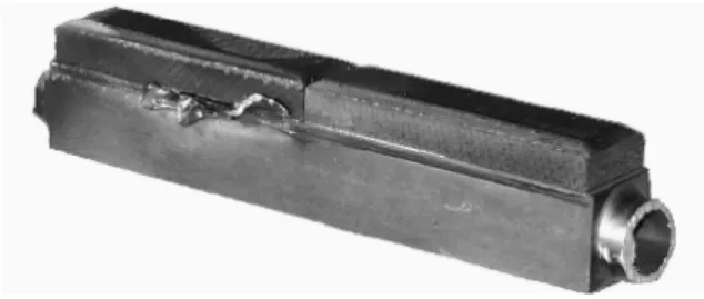 Figure 3 : Photo of the failed element of  the former inner bumper, damaged during 