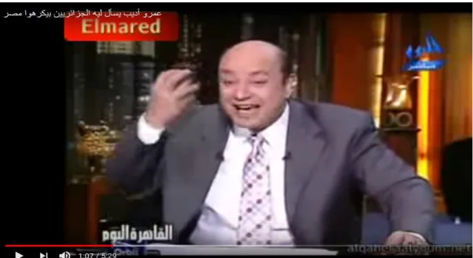 Figure 01: An Egyptian Journalist Amr Adib a Talk Show (ALQahira  Today)  1