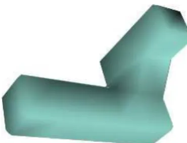 Figure 2: Complex activation shape used for simu- simu-lations. This activation shape is more scattered than a cube, and potentially better reflects the complex shape of real data activations