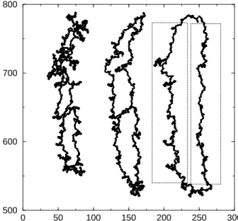 Fig. 9. From the left to the right, pictures of the same cavity at stages (1), (2) and (3) of the test performed on the porous material at temperature 80