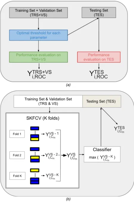 Figure 1. (a) Pipeline of the ROC analysis. Y is the Youden index and i the considered run