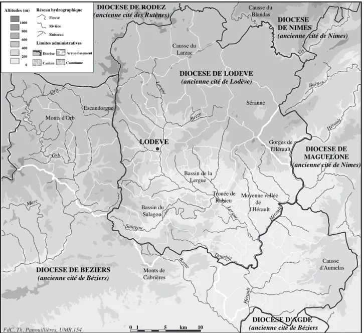 Fig.  1 : Limites de la cité de  Luteua .