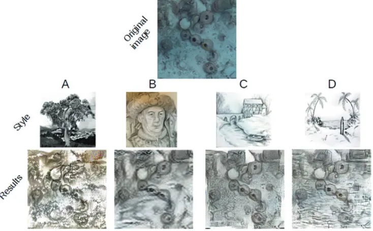 Fig. 9.4  Examples of different styles applied to the same image (C. Nigon)