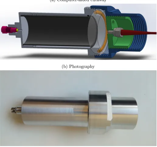 Figure 1: CANOE mock-up. of CANOE. The neutron sensitive layer is enriched a boron carbide, coupled with a 200 µm-diameter core silica ber, with no use of focusing assembly.
