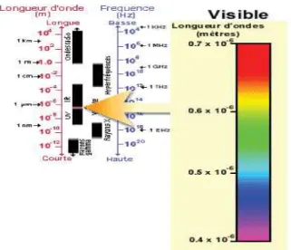Figure I.4 : le spectre électromagnétique.