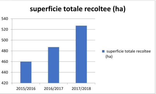 Tableau N °12 : bilan de la culture d’avoine fourragère dans la région oued Rhiou  (subdivision agricole oued Rhiou 2019) 