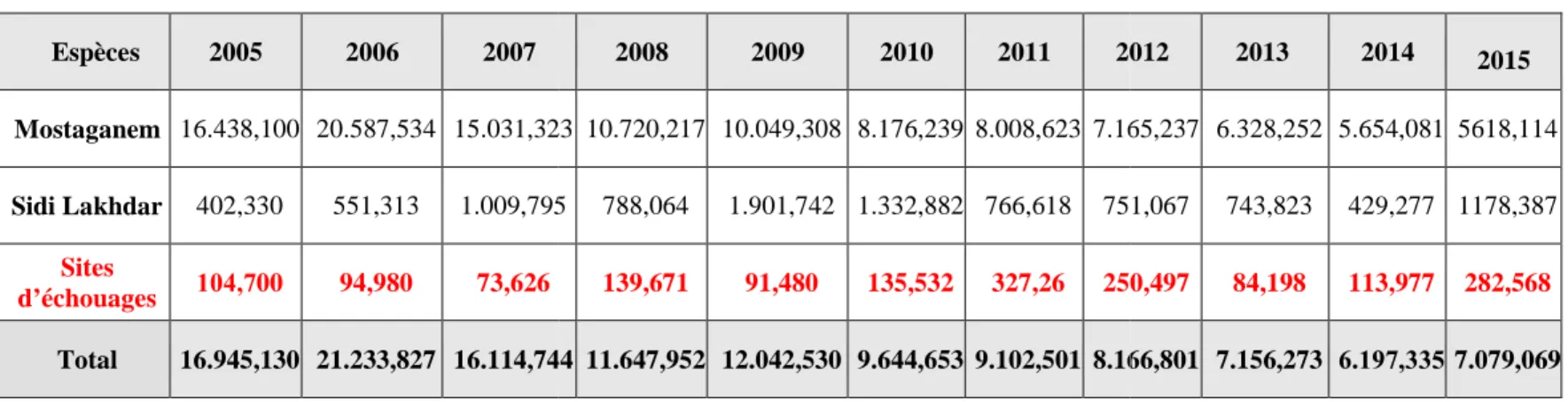 Figure .24 : pourcentage de la production halieutique par type de métier en