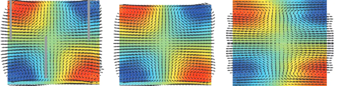 Figure 7. On the left panel, a real Von Karman water velocity field (F = 16 Hz);