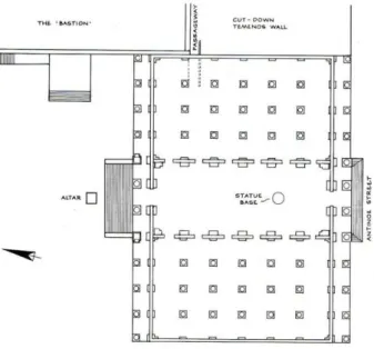 Figure 9 : Plan du komastèrion (Source : D. M. B AILEY , Excavations at El-Ashmunein IV