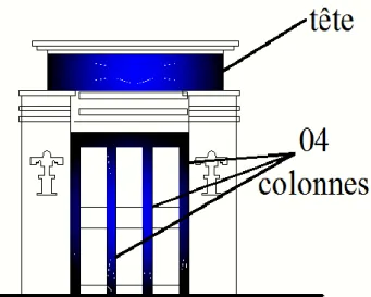 Fig 2.10. Composition de la façade du palais consulaire 