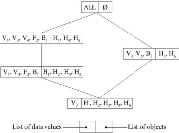 Figure 1.1: Hierarchical Conceptual Clusters of the database D 1 .