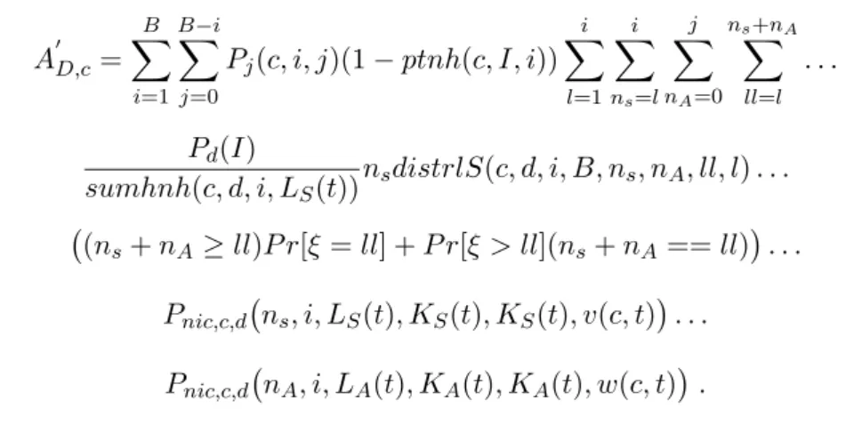 Figure A.1 plot the evolution of the normalized (i.e. divided by K S or K A ) number of DoFs of S and A received by D over time