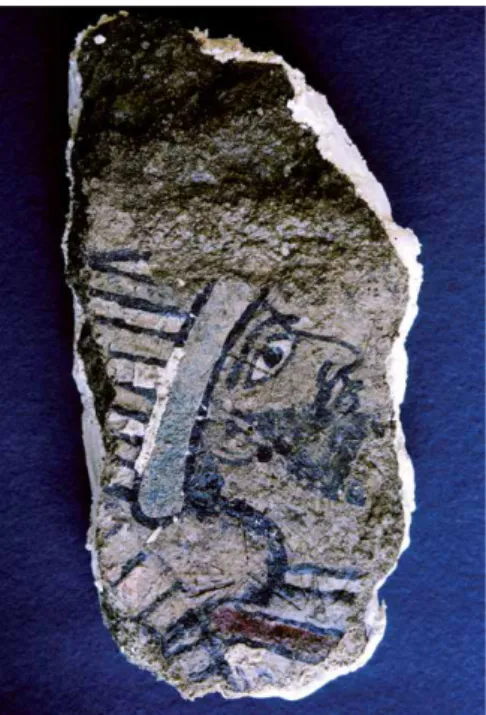 Fig. 2a : Relevé J. Depauw 1965, gouache  sur papier Canson (© Mission  archéolo-gique de Mari, A