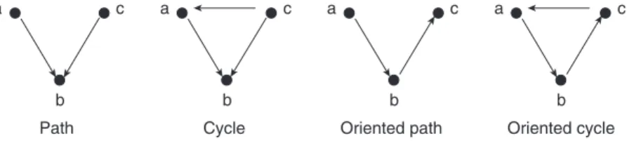 Figure 35.1  Paths and cycles in kinship networksb