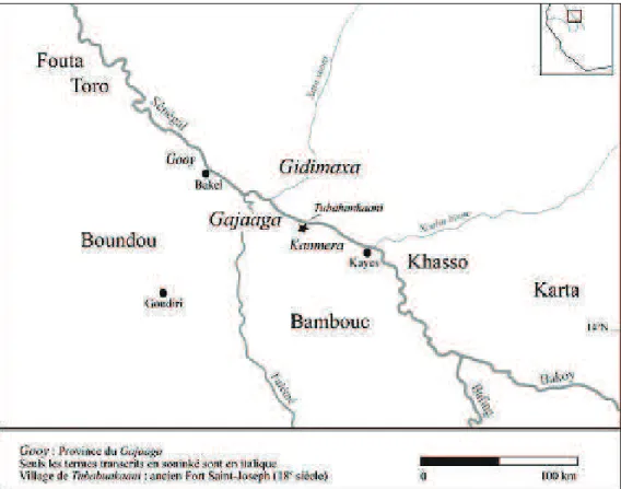 Figure 1. Les États du haut Sénégal ( XVIII e - XIX e si è cle)