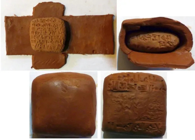 Fig. 14: The different steps in the manufacture of an envelope. 
